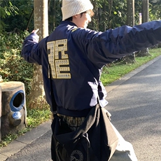 网图字母刺绣飞行夹克棉服男春秋季美式复古棒球服MY9519-特P73，男装夹克，星座1007（原301D）