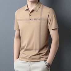上衣纯色短袖2023百搭翻领衬衫潮流宽松夏季POLO衫ZG1358-P70，男装T恤，星座1105-3