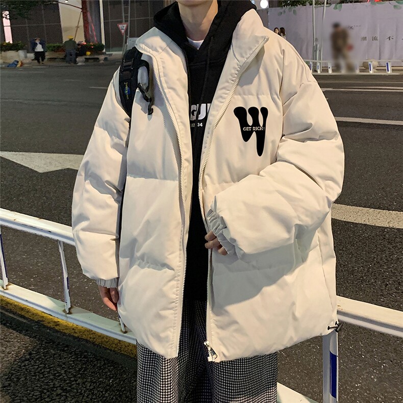 特批夜景时尚宽松字母印花秋冬保暖棉衣A247-MY62048特批65控99,男装棉衣,电商A247