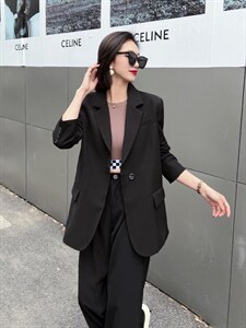 【现货】 春装新款 休闲阔版时尚西装图片
