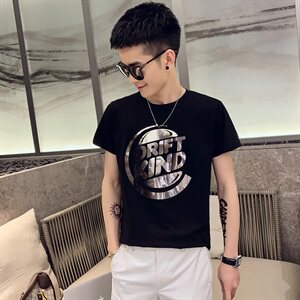 TX-T15男士短袖T恤2021新款春夏装网红社会小伙图片