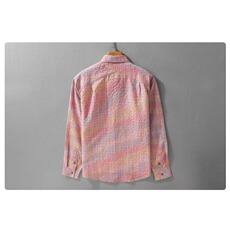 设计感格子纹泡泡袖衬衫男宽松廓形衬衣外套防晒秋季LSD51P39，男装衬衫，星座1013-5