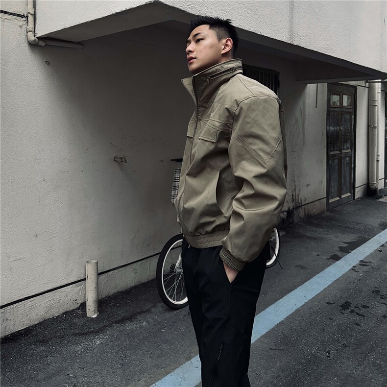 【网图慎用】JK009工装美式游骑兵夹克聚酯纤维(M-5XL)TP55，男装夹克，电商A088