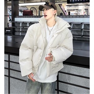 立领短款面包服棉袄男女冬季保暖棉衣宽松百搭情侣棉服MY98-P118，男装棉衣，电商C307