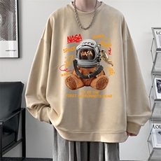 麂皮绒卫衣男大码重磅长袖t恤男JW81281-P35，男装卫衣，电商A040