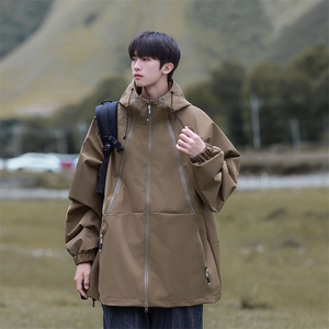 Cityboy情侣时尚连帽冲锋衣外套夹克团体班服