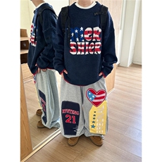 203-6F5121P52特～美式情侣校园风字母图案圆领毛衣，男装针织衫/毛衣，星座203-6(原电商259)
