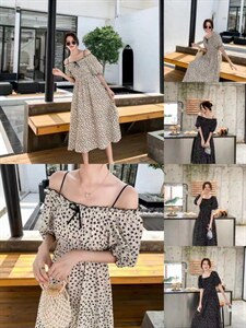 夏季碎花连衣裙图片