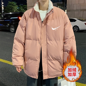 ！2023冬季男士加绒加厚棉衣潮牌立领情侣棉服外套MY109特P78图片