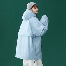 @中性风冬季bf街头棉服套头连帽棉袄宽松棉衣A125-Y270-P100，男装棉衣，电商A125