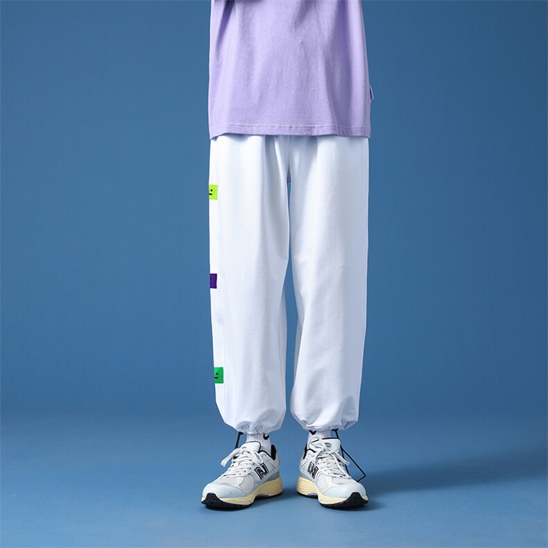 休闲男港风运动裤春夏季宽松韩版潮流九分韩版A161-2-K688-P45,男装休闲裤,电商A161-2