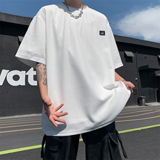 8XL-M重磅！特大码T潮牌上衣男中性华夫格短袖T恤DX304P25控39，男装T恤，电商D206-1
