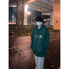 网红台球高手黑八印花连帽卫衣，男装卫衣，星座310A-4