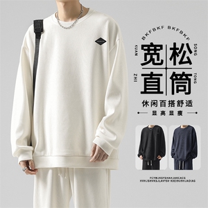 美式重磅圆领套头卫衣休闲潮牌舒适垂感卫衣男TW992-特批-53图片