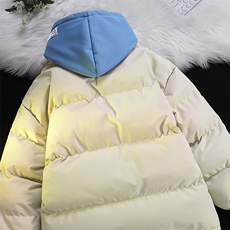 棉衣男三防冬季新款港风情侣宽松连帽假两件棉服女914-4-8062P70，男装棉衣，星座914-4