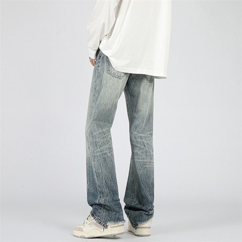 美式高街水洗直筒牛仔裤潮流宽松休闲裤A161-S2379-P55,男装牛仔裤,电商A161