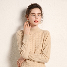 套头女士针织衫2024春秋装新款韩版纯色简约35%羊绒衫，女装羊绒衫，绒源之鑫