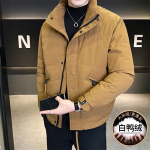 8333-P155 标50%白鸭绒2025冬季男士羽绒服立领休闲加厚外套图片