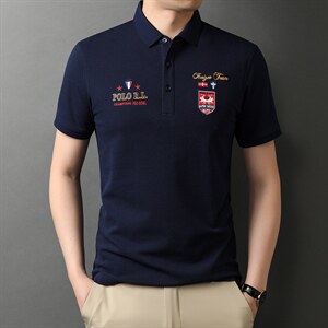 polo衫短袖男夏季潮牌2023新款半袖上衣宽松翻领t恤男图片
