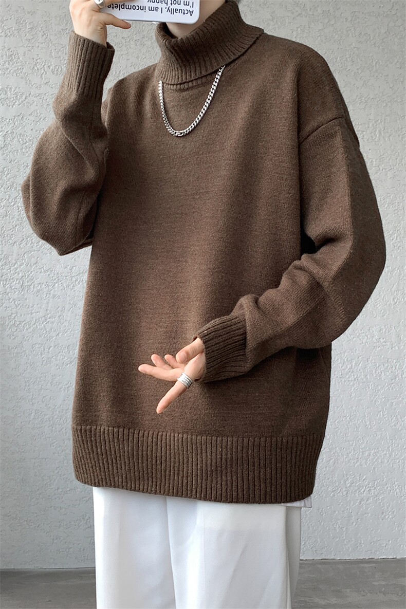 8XL-M神款搭配！！！特大码高领毛衣男打底衫百搭内搭MY1214P45,男装T恤,电商D206-1