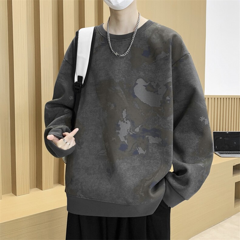 大码潮流印花卫衣男宽松休闲W9916,男装卫衣,星座1107-1