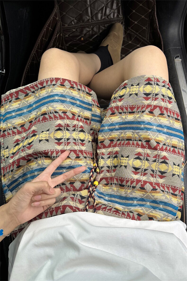 B221美式ins高街宽松民族风休闲短裤五分裤LK25557-特P28控58,男装休闲裤,电商B221