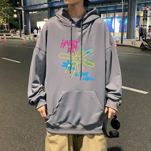 秋冬连帽套头卫衣男港风中性风大码宽松纯色厚1016-1WYM043P33,男装卫衣,星座1016-1（原电商B408-1）