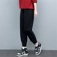 长期现货，加绒裤女外穿宽松休闲裤加厚一体绒冬季加绒运动卫裤，女装休闲裤，涵誉