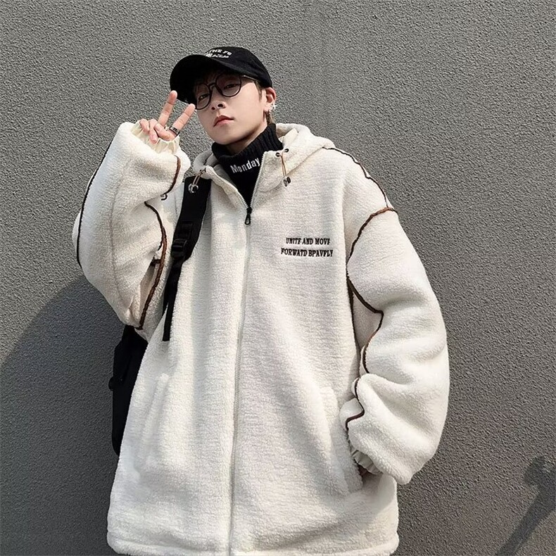 新款男冬季棉袄外套韩版羊羔绒W63P58,女装短外套,星座1116-2