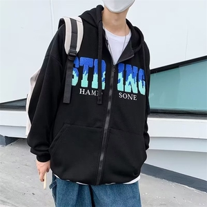 2023男士连帽卫衣韩版潮流男装秋衣上衣服宽松春秋季B032-P38图片