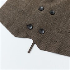 春夏季商务凤呢料西装领双排扣系绳马甲XZ402-2-MJ89批65（S-XL），男装西服套装，星座402-2