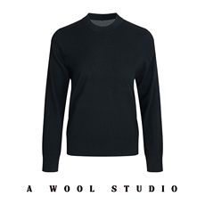 2025年秋季新款女士针织圆领长袖羊毛衫时尚休闲通勤百搭，女装羊毛衫，宋氏羊绒