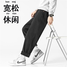 纯棉工装裤男春秋季休闲裤美式高街直筒裤217-2-HK23087-P55，男装工装外套，星座217-2