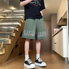 夏季新款泡泡纱印花新款男女同款短裤XZ102B-1-DK2506P20，男装牛仔裤，星座102B-1