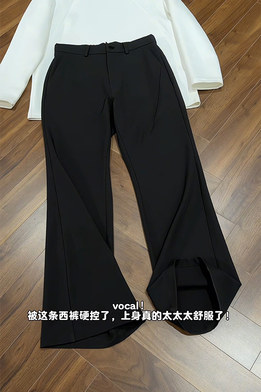 2026春季新款内景美式微喇打褶西裤M-5XLHK26045-特P30,男装西裤,电商A022