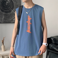 夏季港风宽松青少年休闲背心TC1111-P25，男装T恤，星座717