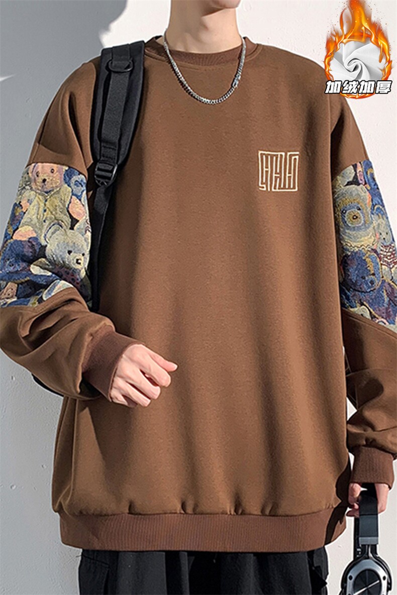 2025HW23675加绒光影墙大码真超绒180克卫衣M-5XHW23790-P55,男装卫衣,电商A022