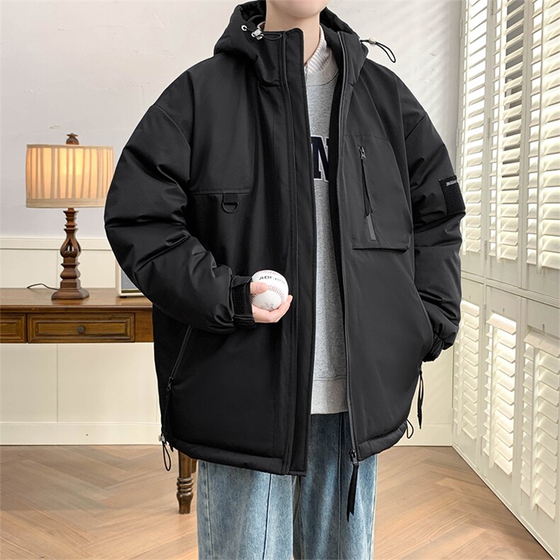 90白鸭绒羽绒服2024新款连帽加厚工装外套A436-5536-P210控价298,男装羽绒服,电商A436