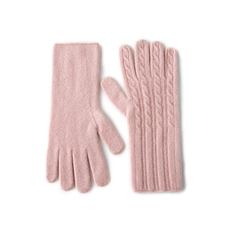 2025年新款百搭男女通用麻花提花双股加厚保暖分指手套，手套，轩妮羊绒