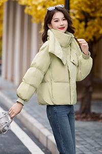羽绒棉棉服女2024年冬季新款女装时尚休闲韩版连帽立领加厚棉服图片