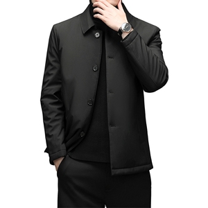 冬季棉衣男外套翻领中青年男保暖棉服爸爸装外套DFLDM16003-P160图片
