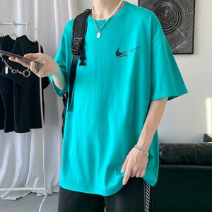 夏2023新款潮牌潮流衣服体桖简约百搭ins原宿t恤A161-2-T0883-P20,单穿毛衣里面搭配什么颜色的衣服好看么图片