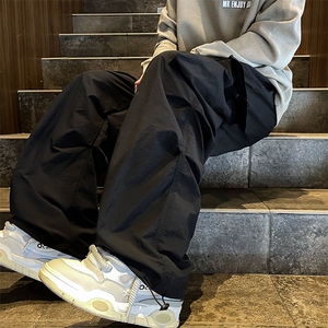 工装裤男日系复古高街痞帅冲锋裤多口袋降落伞休闲长裤 K7311-P35图片