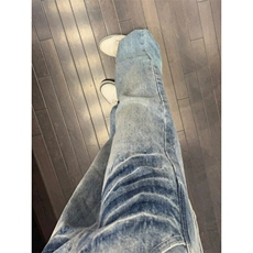 高质量水洗蓝闪电纹牛仔裤ZK0325-P50，男装牛仔裤，星座313A(原308A-2)