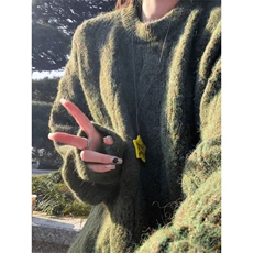 1506-1/MZ191/P58毛红色毛衣冬季节日慵懒软糯长毛针织衫上衣男女，男装针织衫/毛衣，星座1506-1