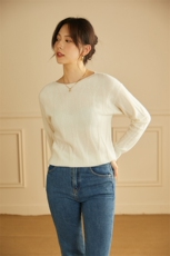 山羊绒圆领菱形格羊绒衫女短款纯色羊绒衫，女装羊绒衫，绒美人羊绒