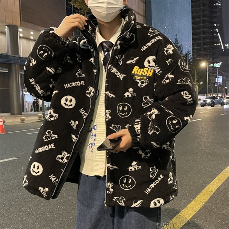 清仓万米面料补货羊羔毛绒外套夹克棉袄棉服棉衣男连帽P80立领P70,男装夹克,星座207