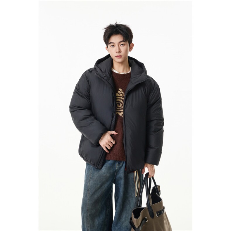 90%绒新标有报 连帽韩版宽松羽绒服外套Y995/ P350 现货图片