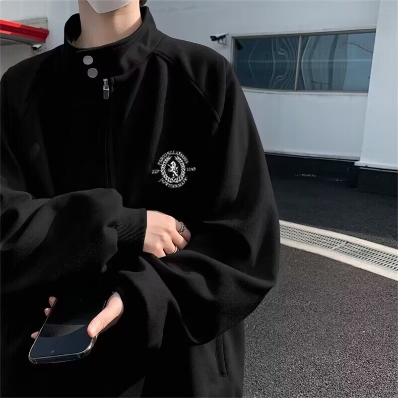 秋冬季新款韩版宽松男士卫衣外套立领休闲运动上衣男装W176/P70，女装短外套，星座506