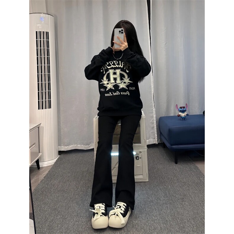 高街vibe纯色牛仔裤男款夏季修身直筒弹力微喇叭裤控价68,男装牛仔裤,星座310A-4